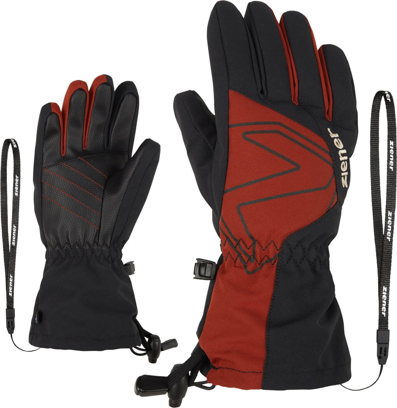 Mädchenmode Ziener Ziener Fäustlinge Ziener Junior Laval As Aw Glove Kinder woody brown