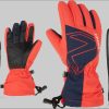 Mädchenmode Ziener Ziener Fäustlinge Ziener Junior Laval As Aw Glove Kinder fiery red