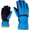 Ziener Mädchenmode Ziener Lejano AS Junior Ski Gloves - Waterproof Kids' Winter Protection blau