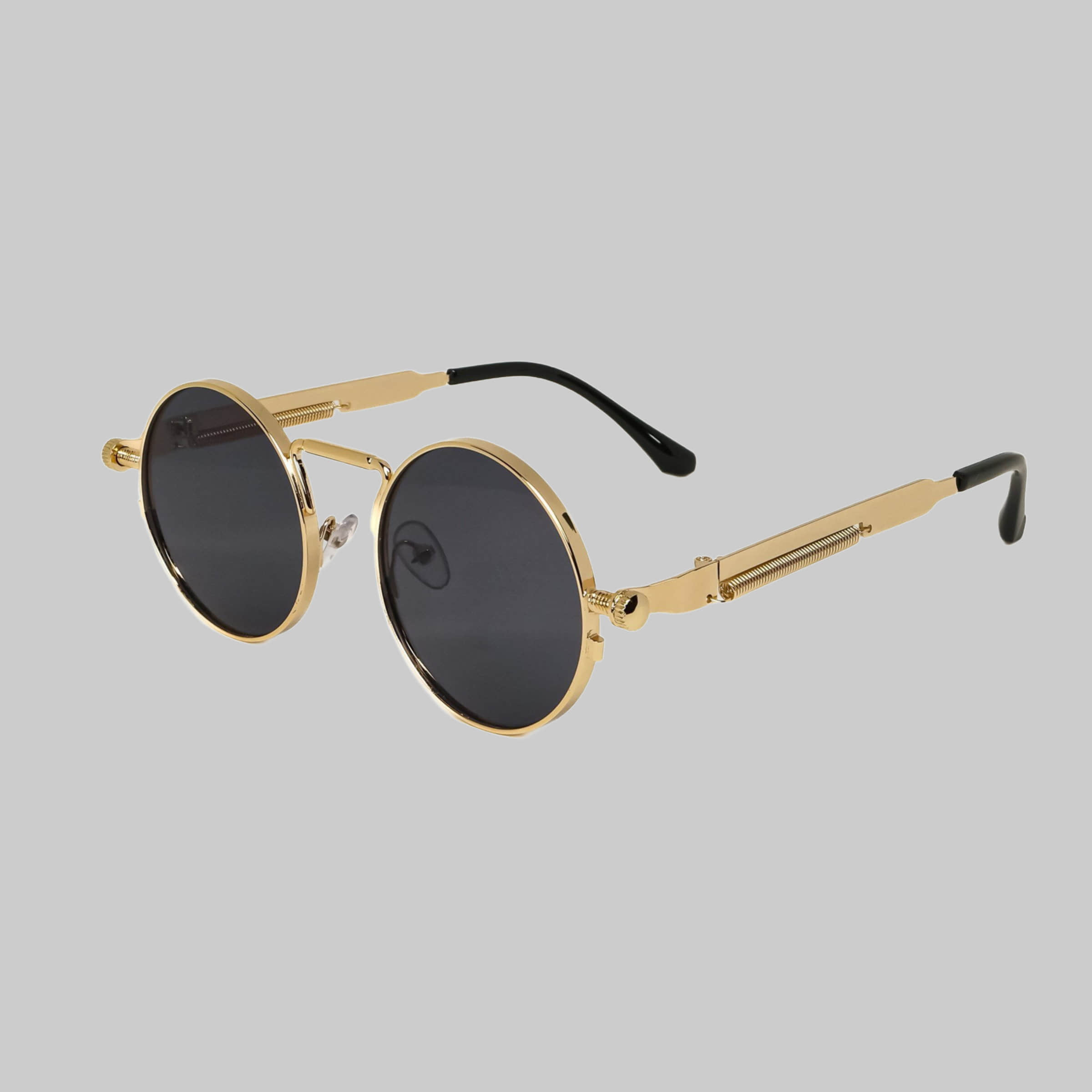 myToys salazar.plus salazar.plus Sonnenbrille Rund Cyberpunk Uni 4 Farben Damen Herren Brille Retro Gold