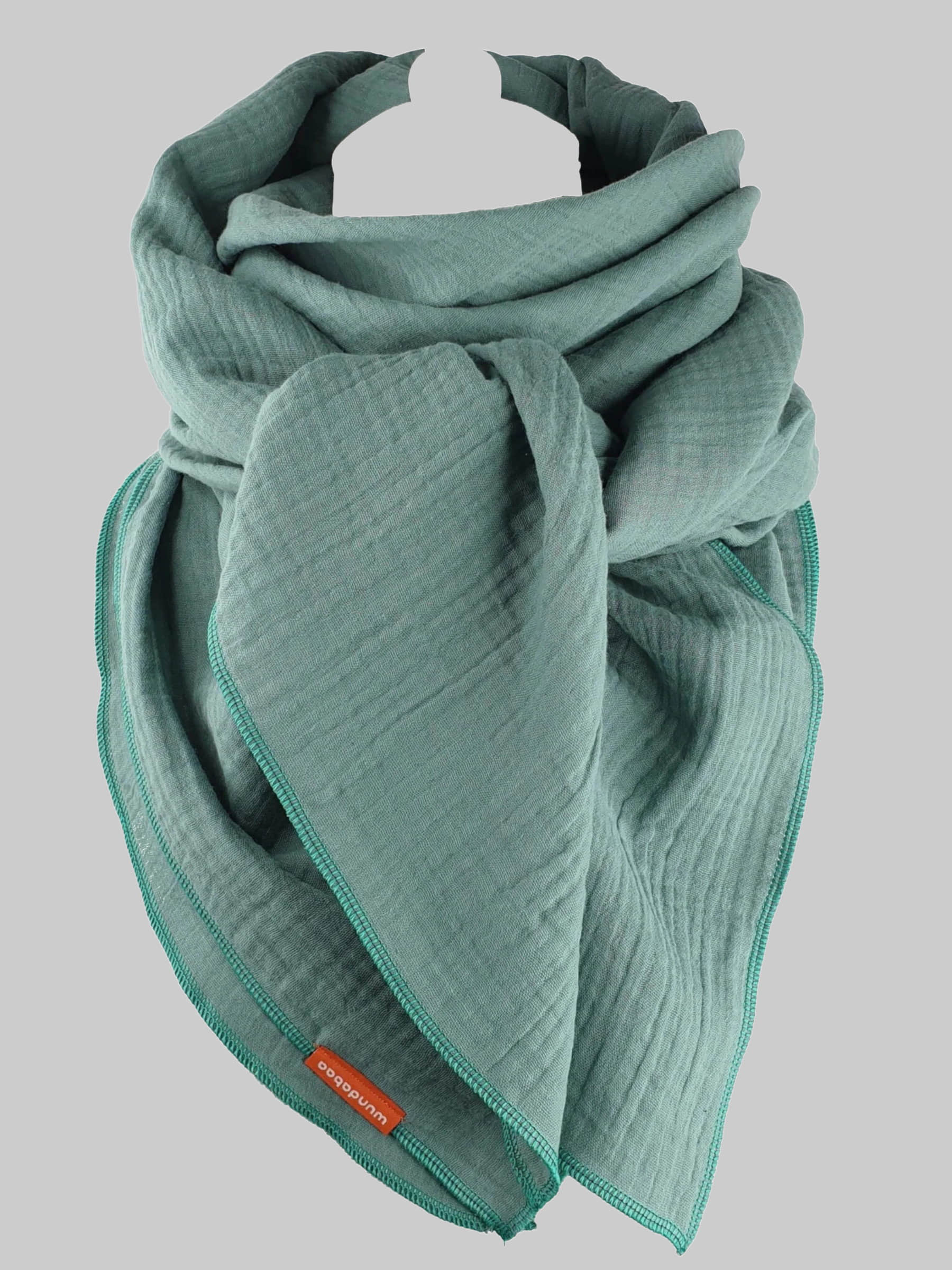 wundabaa Modetuch Halstuch Muslin - Organic Cotton, Handcrafted Style salbei wundabaa Mädchenmode