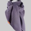wundabaa wundabaa Muslin Scarf - Soft Organic Cotton Wrap - Neck Scarf, Shawl, Triangle - Blue & More Colors lavendel Mädchenmode