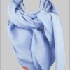 wundabaa Muslin Scarf - Soft Organic Cotton Wrap - Neck Scarf, Shawl, Triangle - Blue & More Colors pastellblau Mädchenmode wundabaa