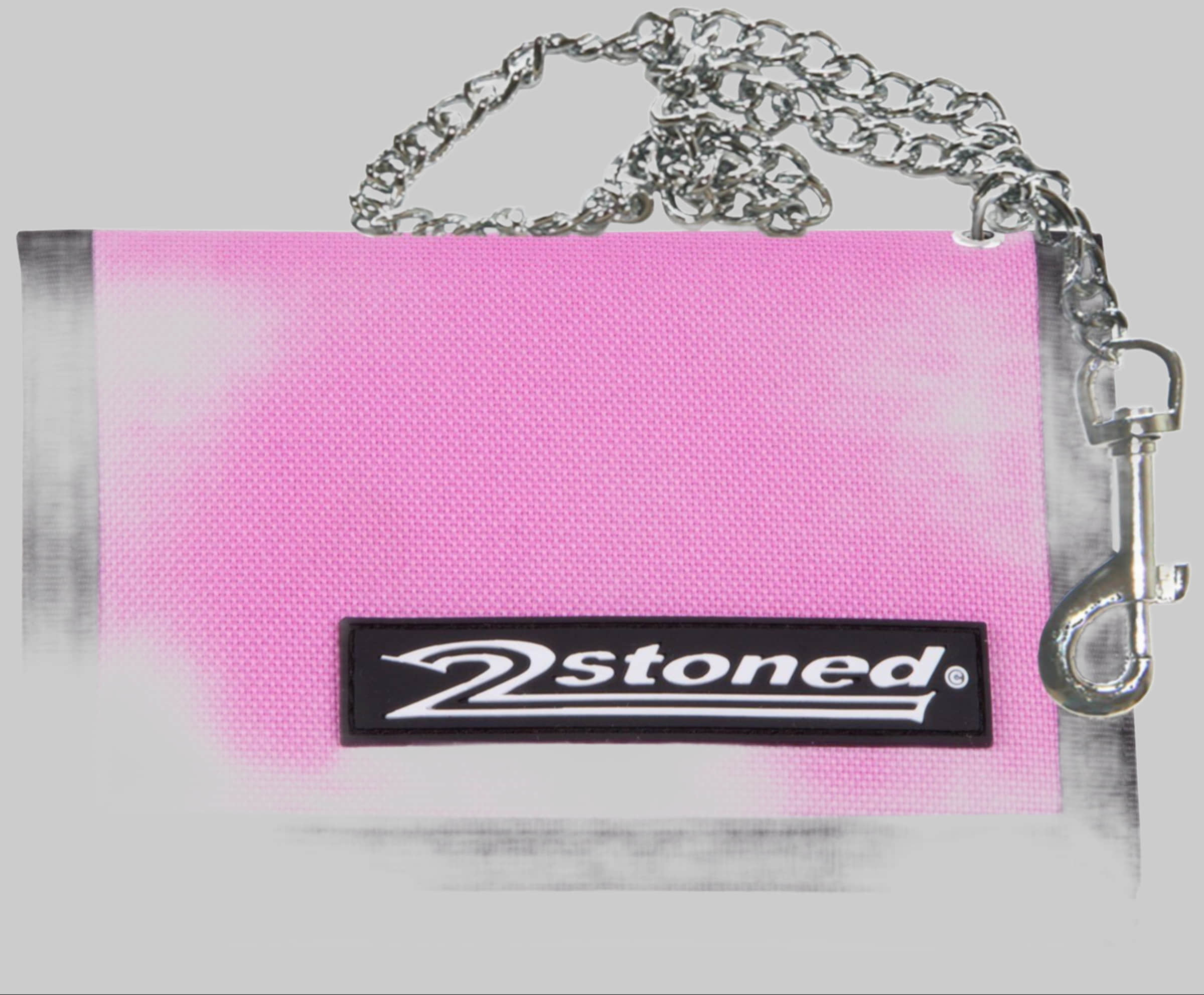 2Stoned Mädchenmode 2Stoned Chain Wallet Speed - Chrome Chain & Carabiner Rosa
