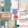 BeginnerBudget Accessoires & Taschen BeginnerBudget Ringbuchmappe: Envelope System Budget Planner Starter Kit Blau