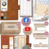 BeginnerBudget Ringbuchmappe: Envelope System Budget Planner Starter Kit Braun BeginnerBudget Accessoires & Taschen