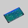Mädchenmode CHAMP CHAMP Etui Tobacco Pouch - Leather Look Rainbow Effect - 41 (Blue)