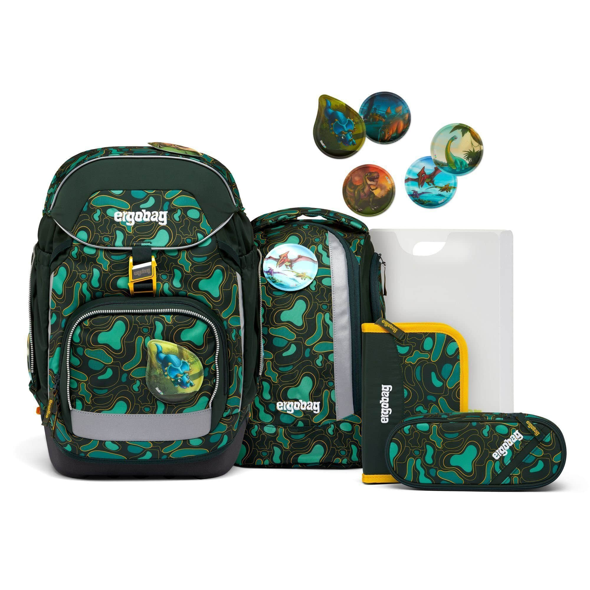 ergobag Spielzeug Ergobag Pack School Backpack Set - StarlightBear/DomstürmBear - 6 Piece Set tribäratops