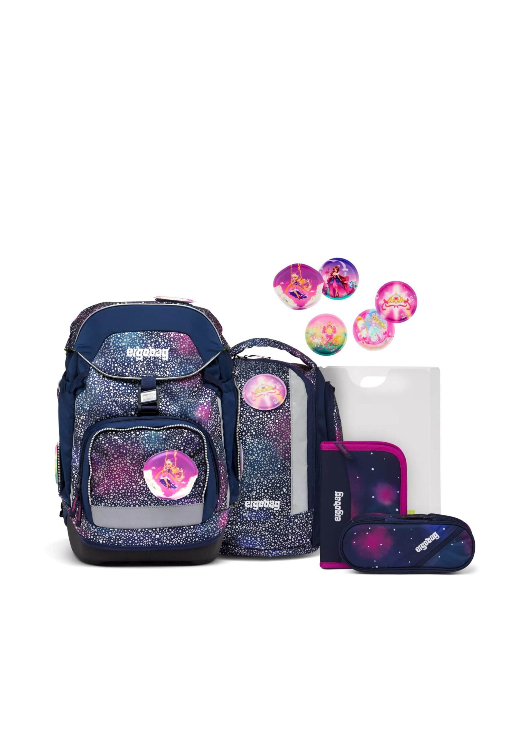 Spielzeug ergobag Ergobag Pack School Backpack Set - StarlightBear/DomstürmBear - 6 Piece Set Bärlaxy -