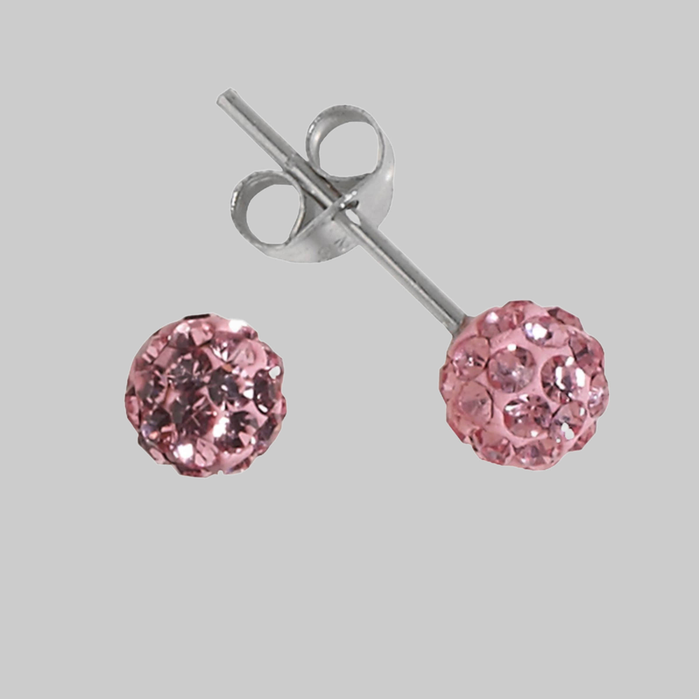 Impala Bonnie 925 Sterling Silver Crystal Stud Earrings light rose Impala myToys