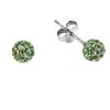 Impala myToys Impala Bonnie 925 Sterling Silver Crystal Stud Earrings crysolite