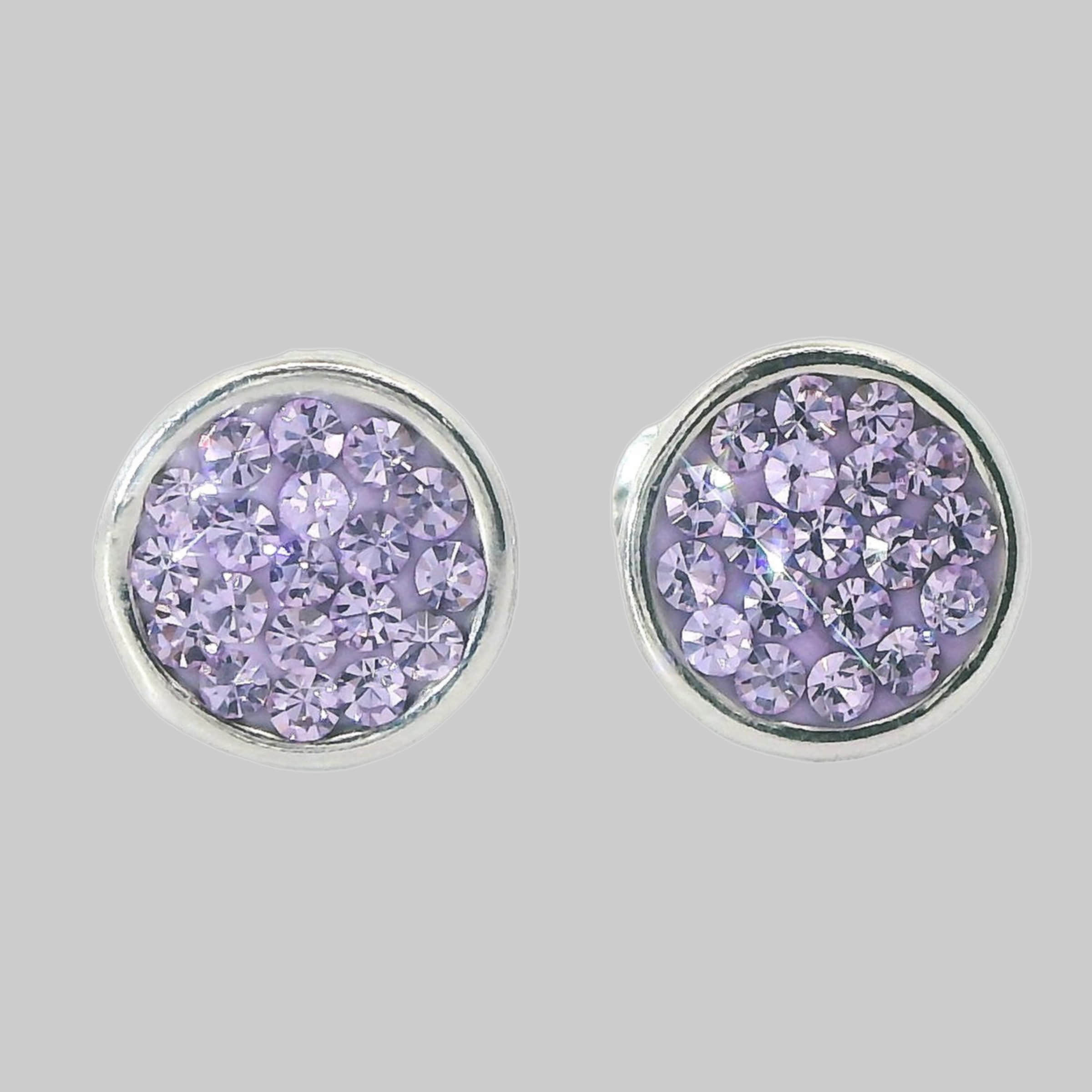 Impala Jessica Crystal Accent 925 Sterling Silver Earrings violet Impala myToys