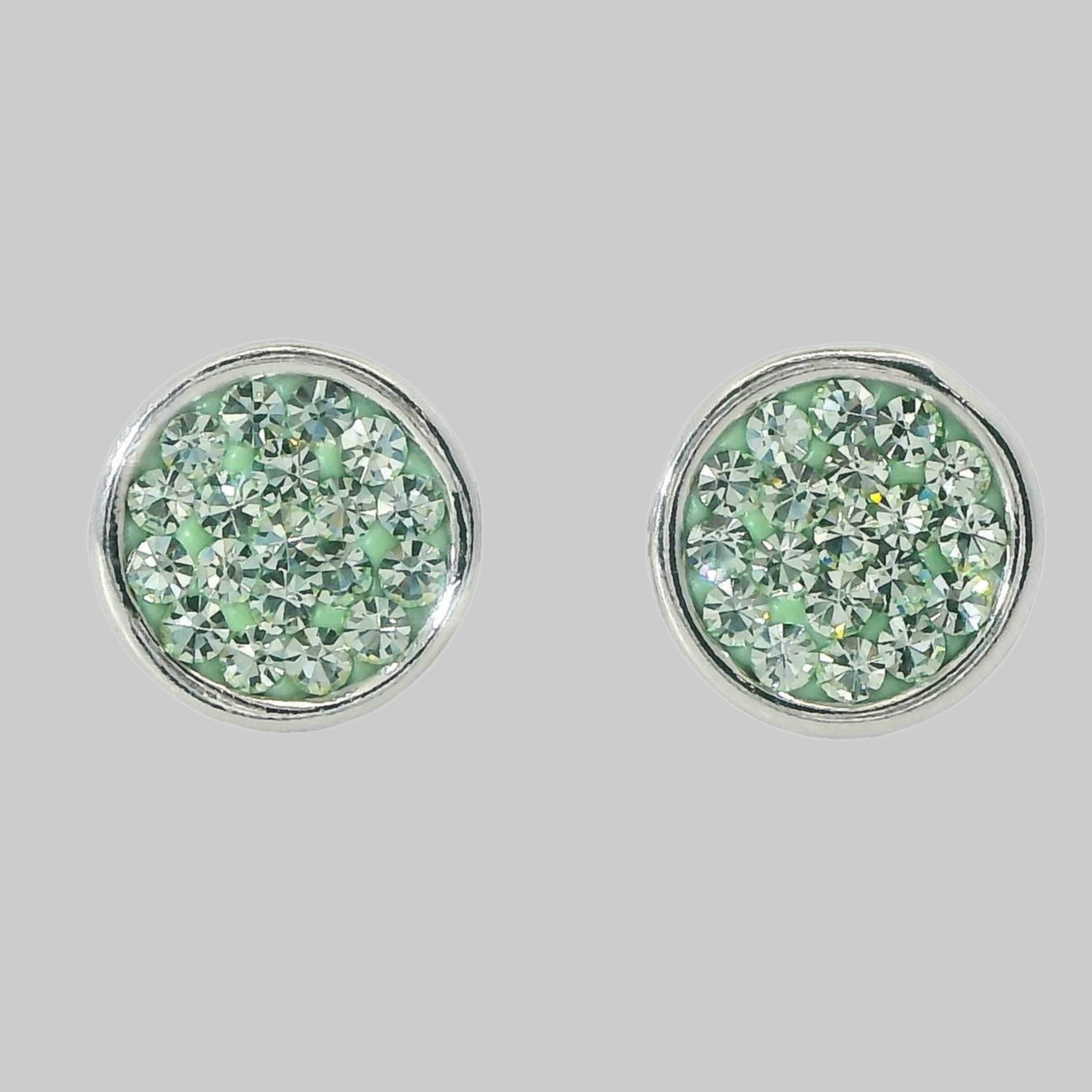 myToys Impala Impala Jessica Crystal Accent 925 Sterling Silver Earrings chrysolite