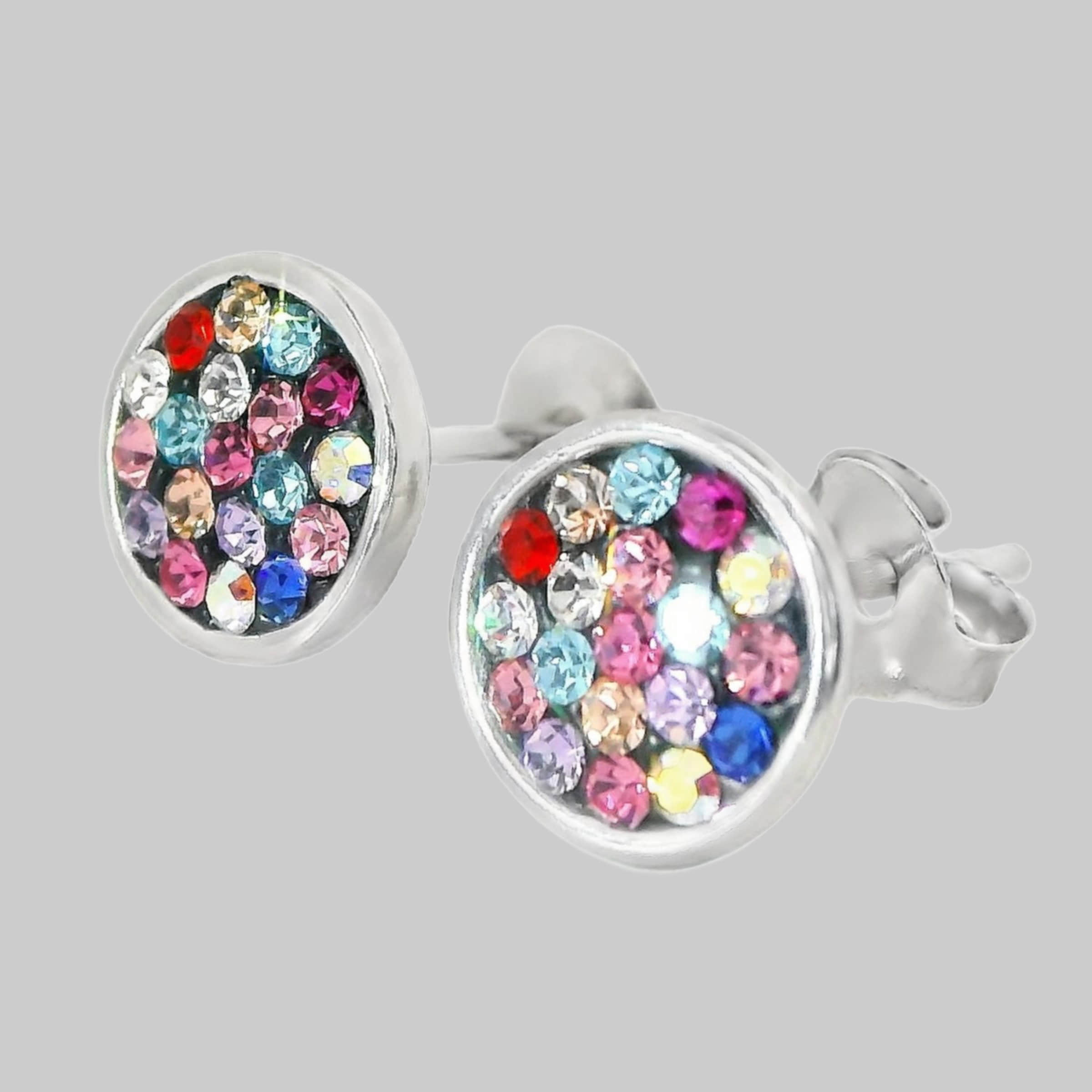 Impala Jessica Crystal Accent 925 Sterling Silver Earrings multicolor Impala myToys