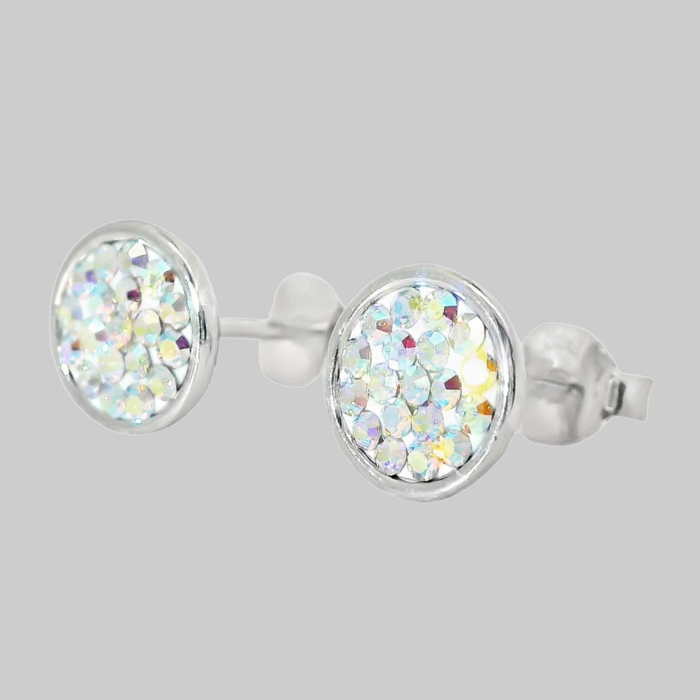 Impala Jessica Crystal Accent 925 Sterling Silver Earrings aurora bor Impala myToys