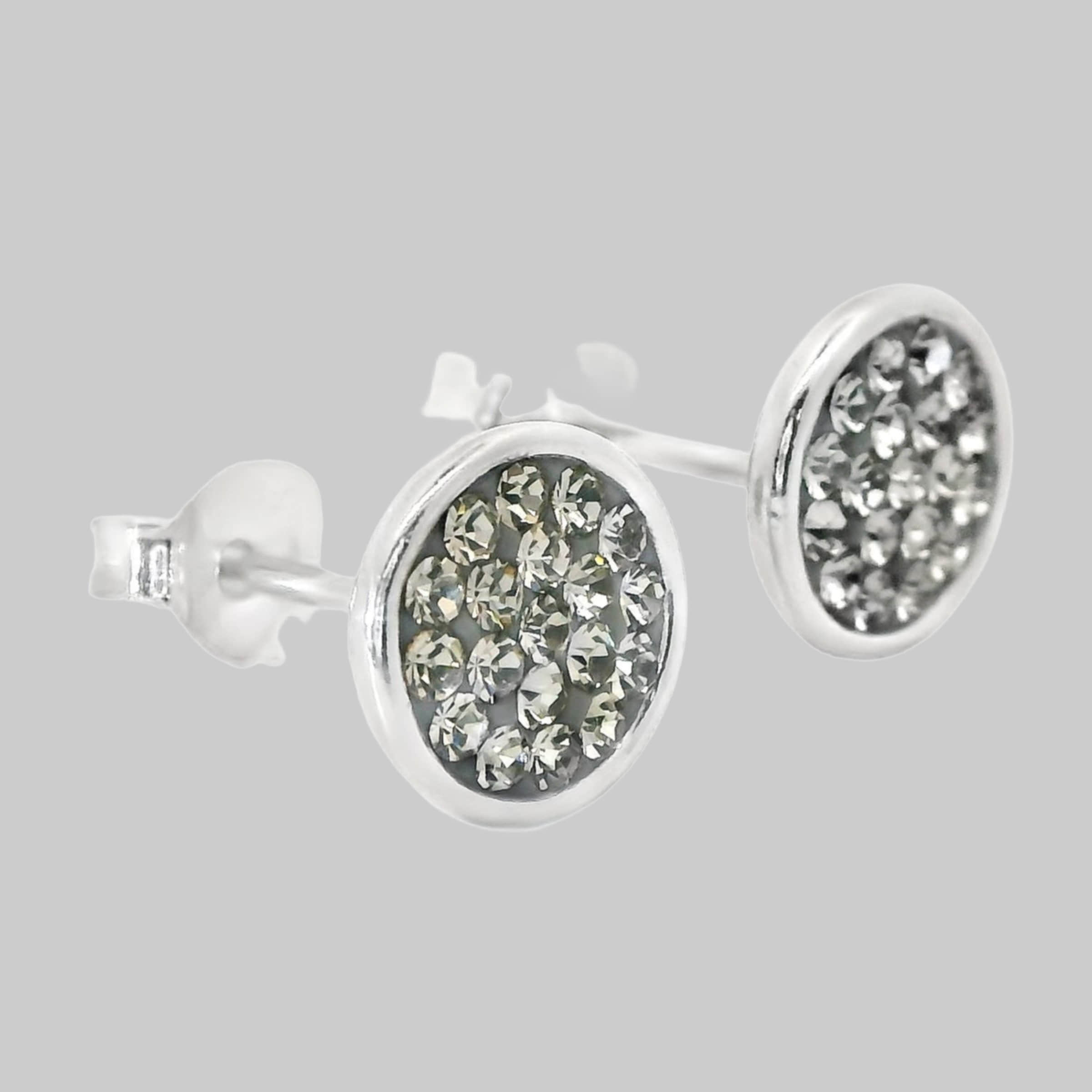 Impala Impala Jessica Crystal Accent 925 Sterling Silver Earrings black diam myToys