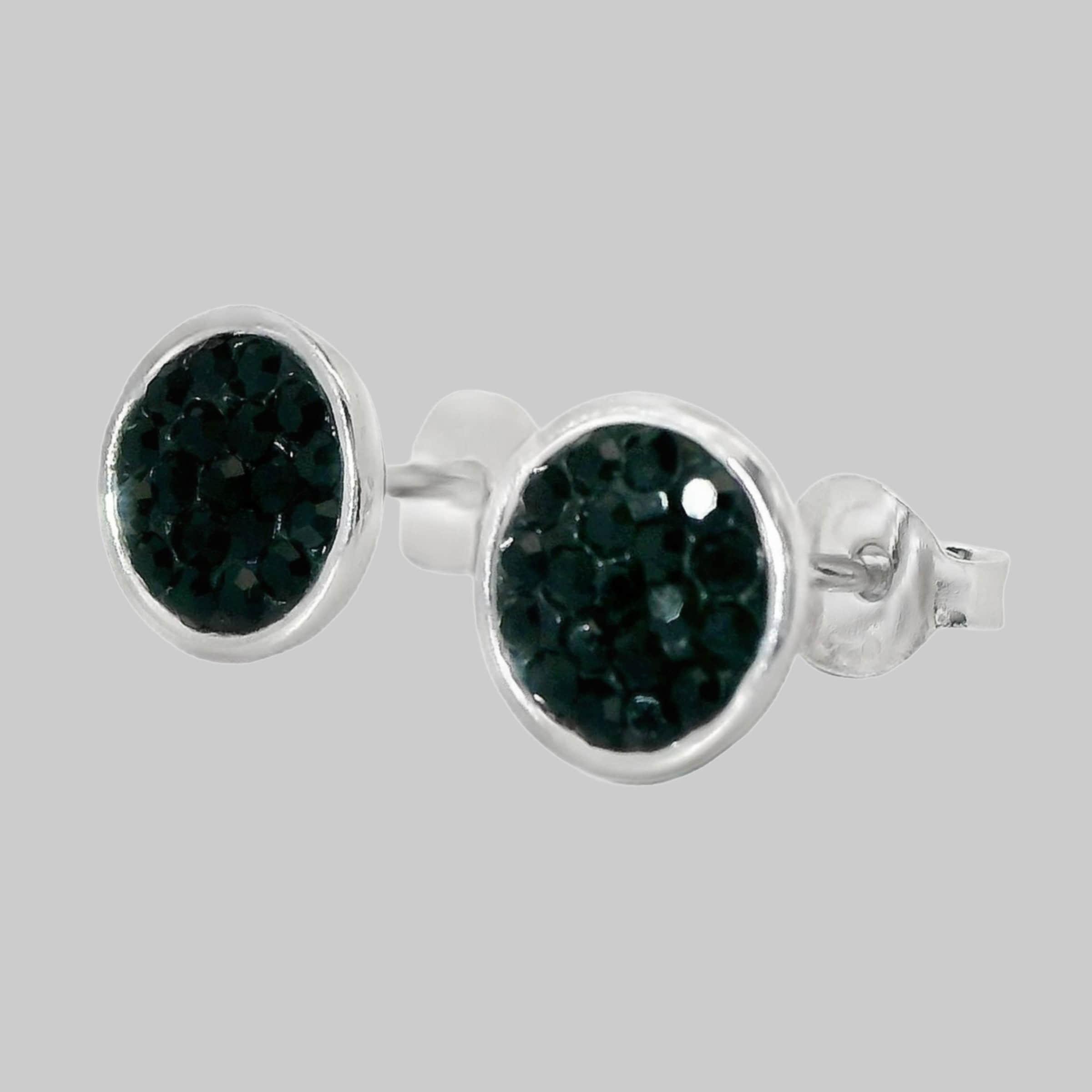 Impala myToys Impala Jessica Crystal Accent 925 Sterling Silver Earrings jet