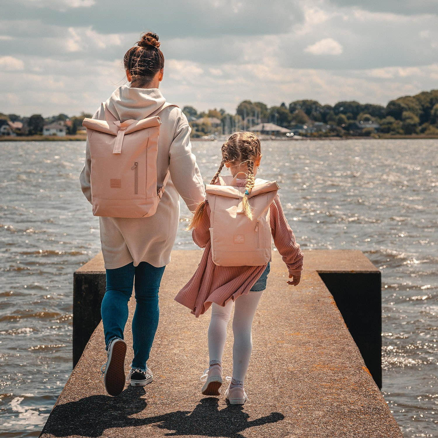 Johnny Urban Junior Aaron: Sustainable Kids Backpack - Ages 3+ | Recycled & Water-Resistant rosa Spielzeug Johnny Urban