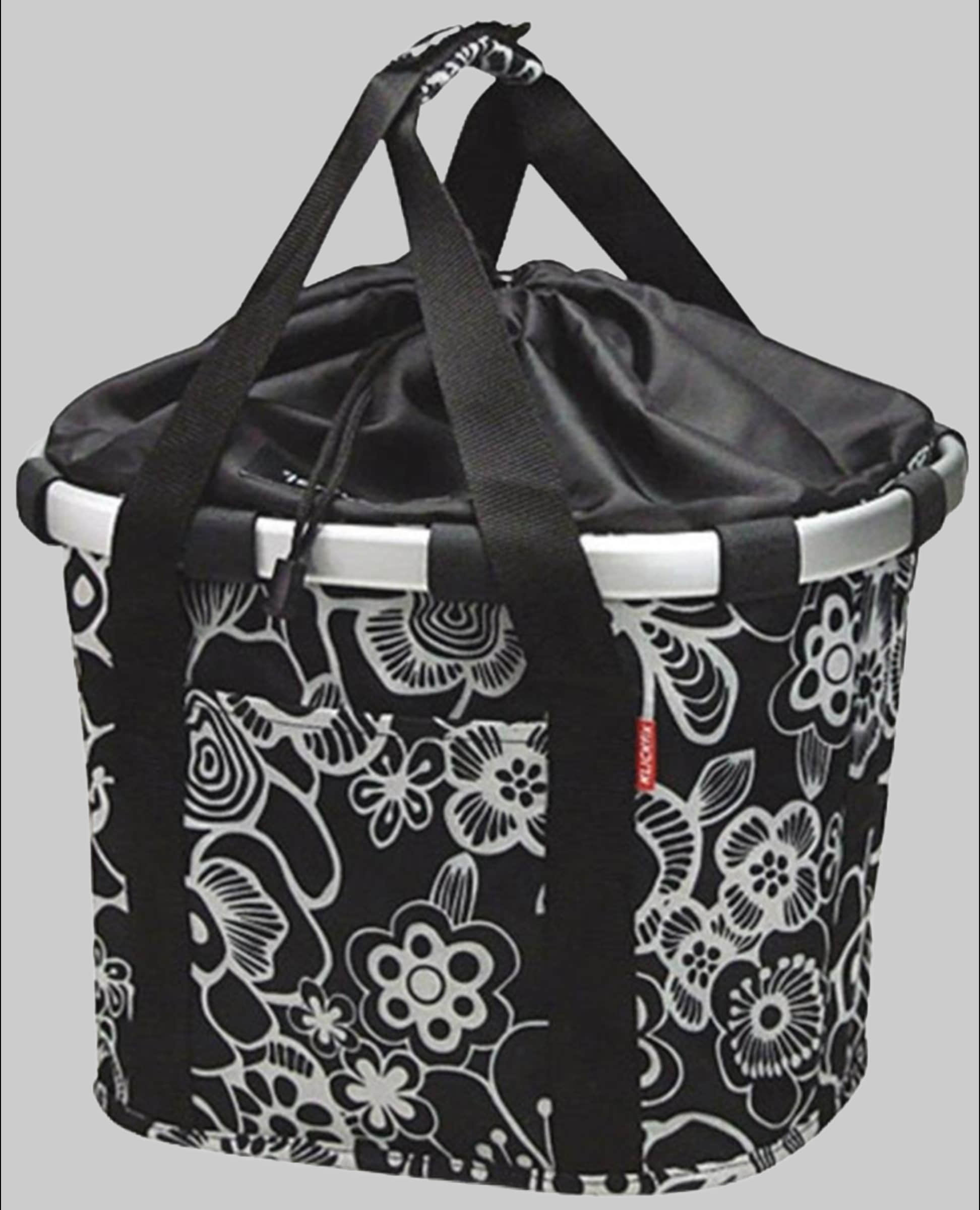 KlickFix Bike Basket - Premium Front Wheel Basket by [Original Manufacturer] schwarz/we Körbe KlickFix