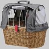 Mädchenmode KlickFix KlickFix Doggy Basket Weidenkorb - Secure & Comfortable Bike Pet Carrier