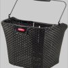 KlickFix Structura Front Bike Basket - Woven Design schwarz Mädchenmode KlickFix