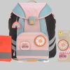 LÄSSIG Schulranzen Unique, Flexy, Rose Blue Black (Set, 5-tlg), inkl. Patches; PETA-approved vegan; aus recyceltem Material Rosé/Blau/ Lu00C4SSIG Spielzeug