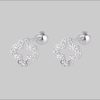 myToys Lale Collectionu00AE Lale Collection Clover & Bloom Earrings - Lucky Charm Gold & Green Silber
