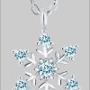 Limana Limana Sterling Silver Necklace - Star & Snowflake Charm myToys