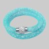 MyBeautyworld24 Crystal Mesh Wickelarmband - Sparkling Shamballa Bracelet türkis myToys MyBeautyworld24