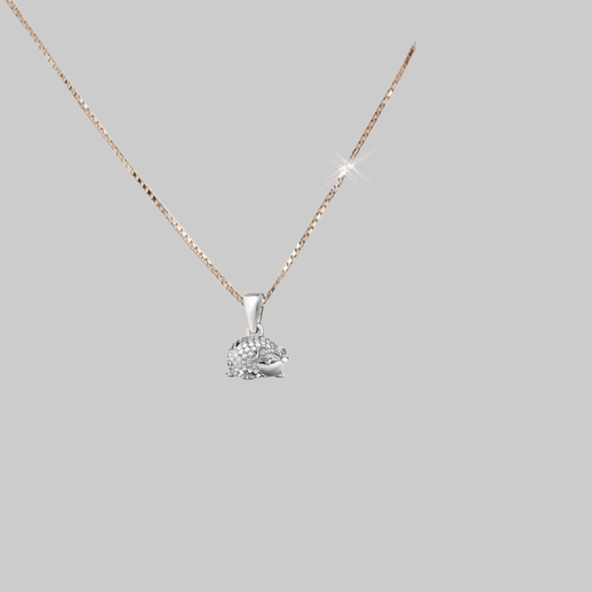 Goldene Hufeisen myToys Ostheimer Schmuck: Mini Igel Sterling Silver Jewelry Set - Necklace & Earrings - 40cm