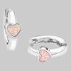 Prinzessin Lillifee Prinzessin Lillifee Herz-Creolen 925 Sterling Silber Rosé Emaille 9049219 Mädchenmode