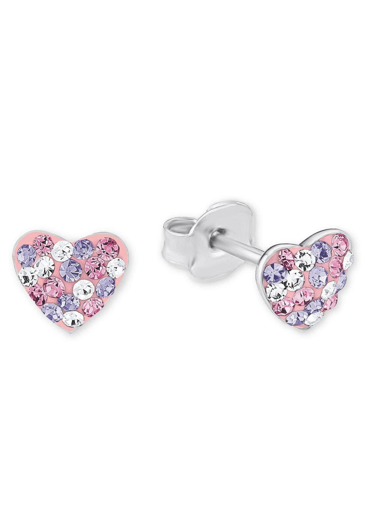 Prinzessin Lillifee Paar Ohrsteker Herz, 2013168, mit Preciosa Crystal rosa-Silbe Prinzessin Lillifee myToys