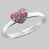 Prinzessin Lillifee Silberring Herz 2031168, mit Preciosa Crystal Prinzessin Lillifee Mädchenmode