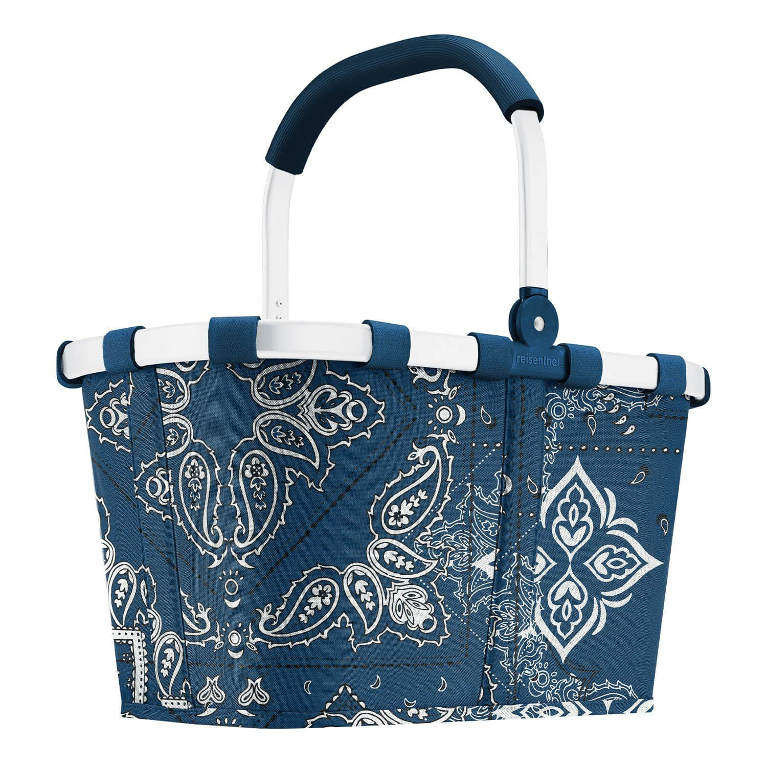 Reinigung & Ordnung REISENTHELu00AE Reisenthel Carrybag XS Dark Blue (Batik Strong Blue) - Original Shopping Basket frame band
