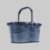 Reisenthel Carrybag XS Dark Blue (Batik Strong Blue) - Original Shopping Basket Jeans Clas Reinigung & Ordnung REISENTHELu00AE