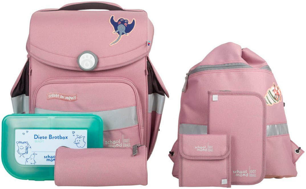 SCHOOL-MOODu00AE Spielzeug SCHOOL-MOOD® Timeless School Backpack Set (7-Piece) - Recycled Materials Calamary