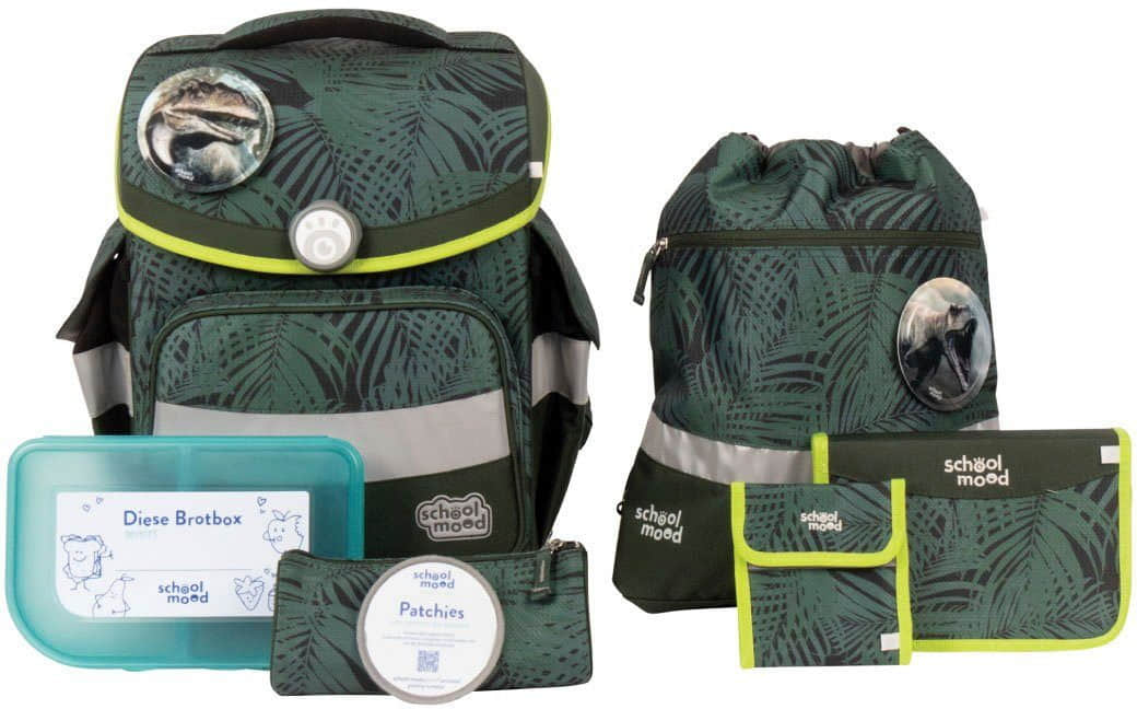 SCHOOL-MOOD® Timeless School Backpack Set (7-Piece) - Recycled Materials daniel Spielzeug SCHOOL-MOODu00AE