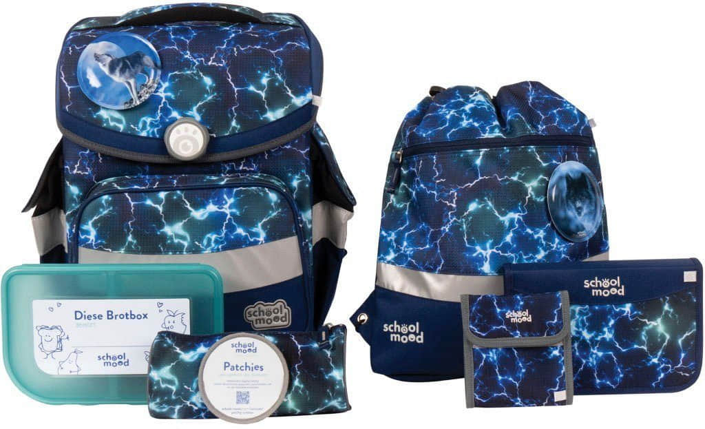 SCHOOL-MOODu00AE Spielzeug SCHOOL-MOOD® Timeless School Backpack Set (7-Piece) - Recycled Materials felix