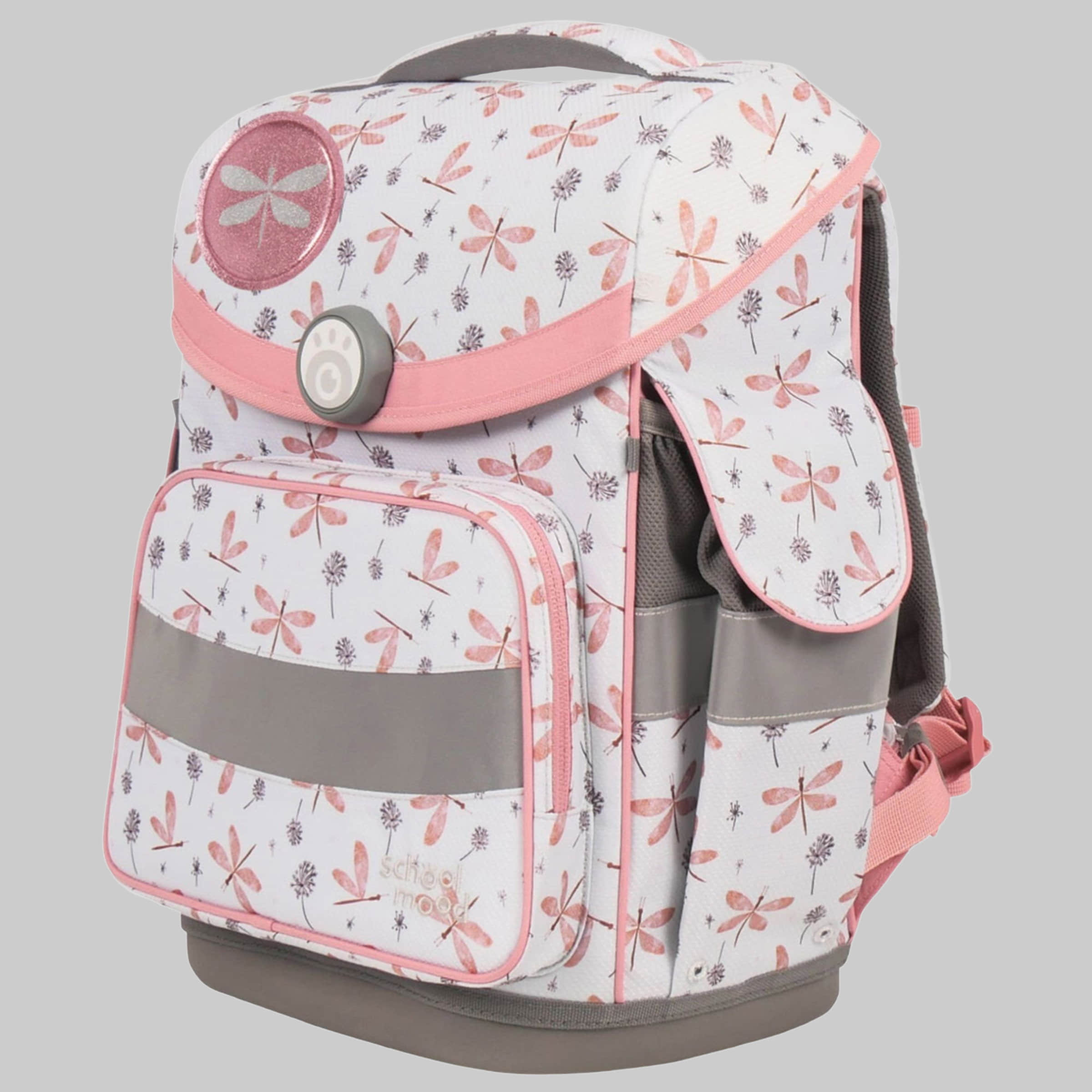 Spielzeug SCHOOL-MOODu00AE SCHOOL-MOOD® Timeless School Backpack Set (7-Piece) - Recycled Materials dragonfly
