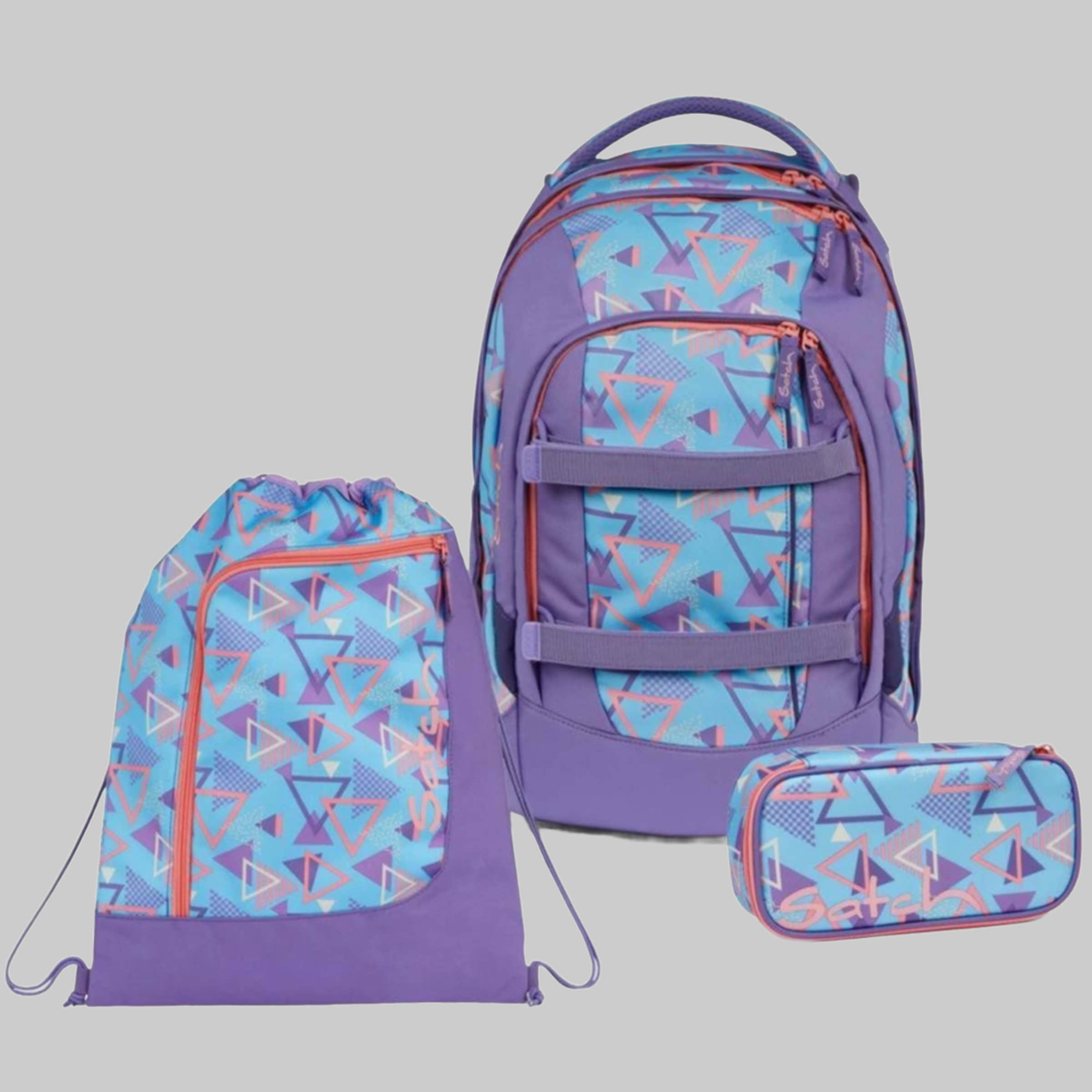 Satch School Backpack Pack (3-piece, incl. Messy Box & Sports Bag) 80s Dance Satch Spielzeug