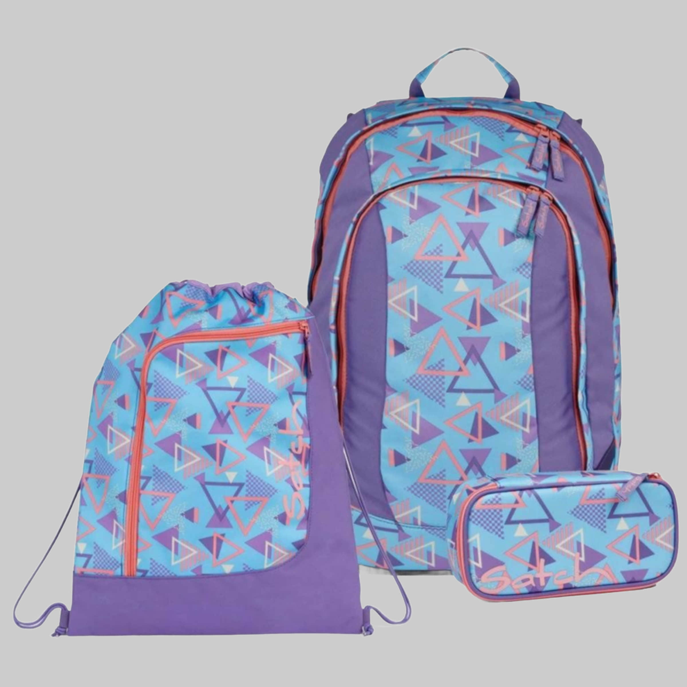 Satch Schulrucksack Air (3tlg., inkl. Schlamperbox und Sportbeutel) 80s Dance Satch Startseite