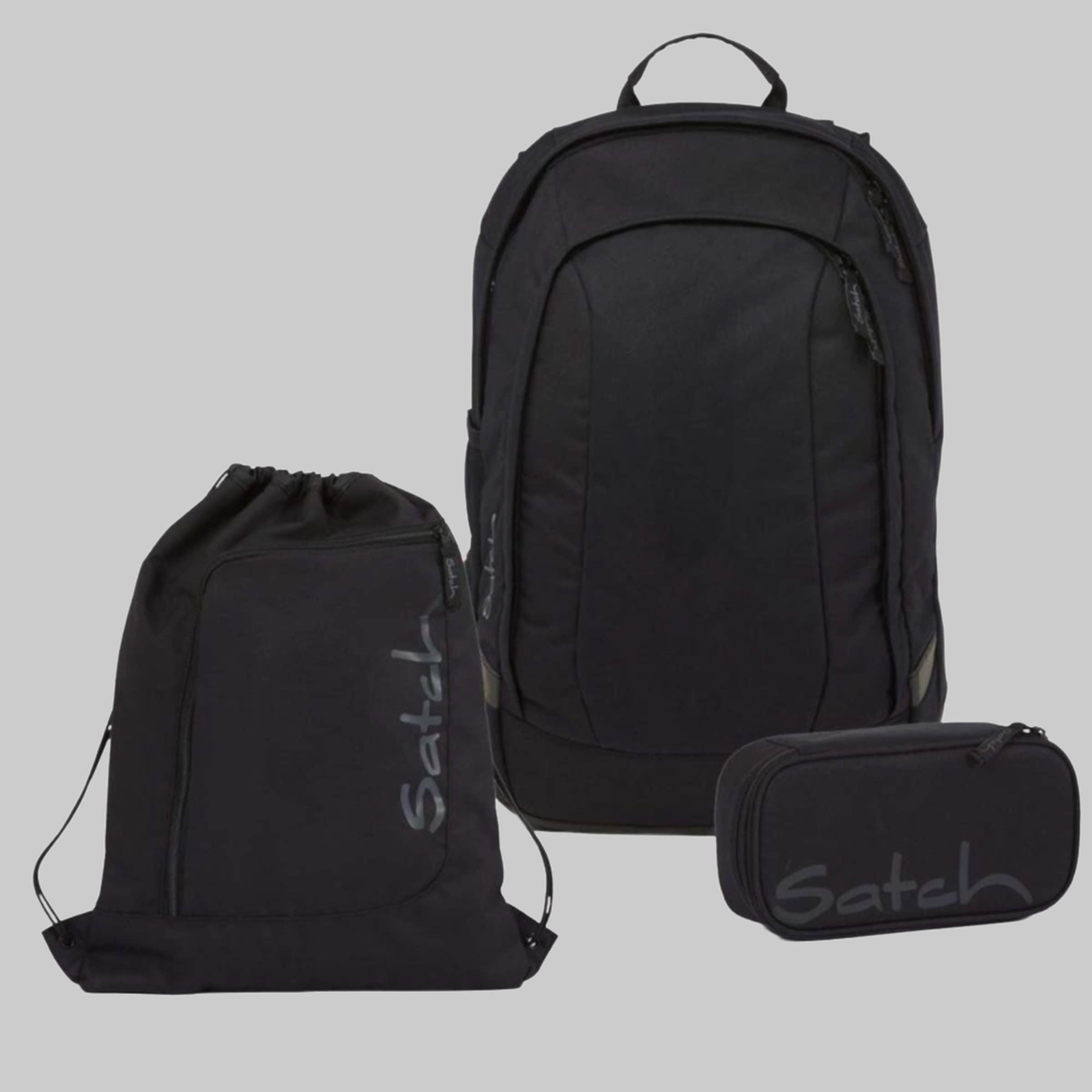 Satch Schulrucksack Air (3tlg., inkl. Schlamperbox und Sportbeutel) Blackjack Satch Startseite