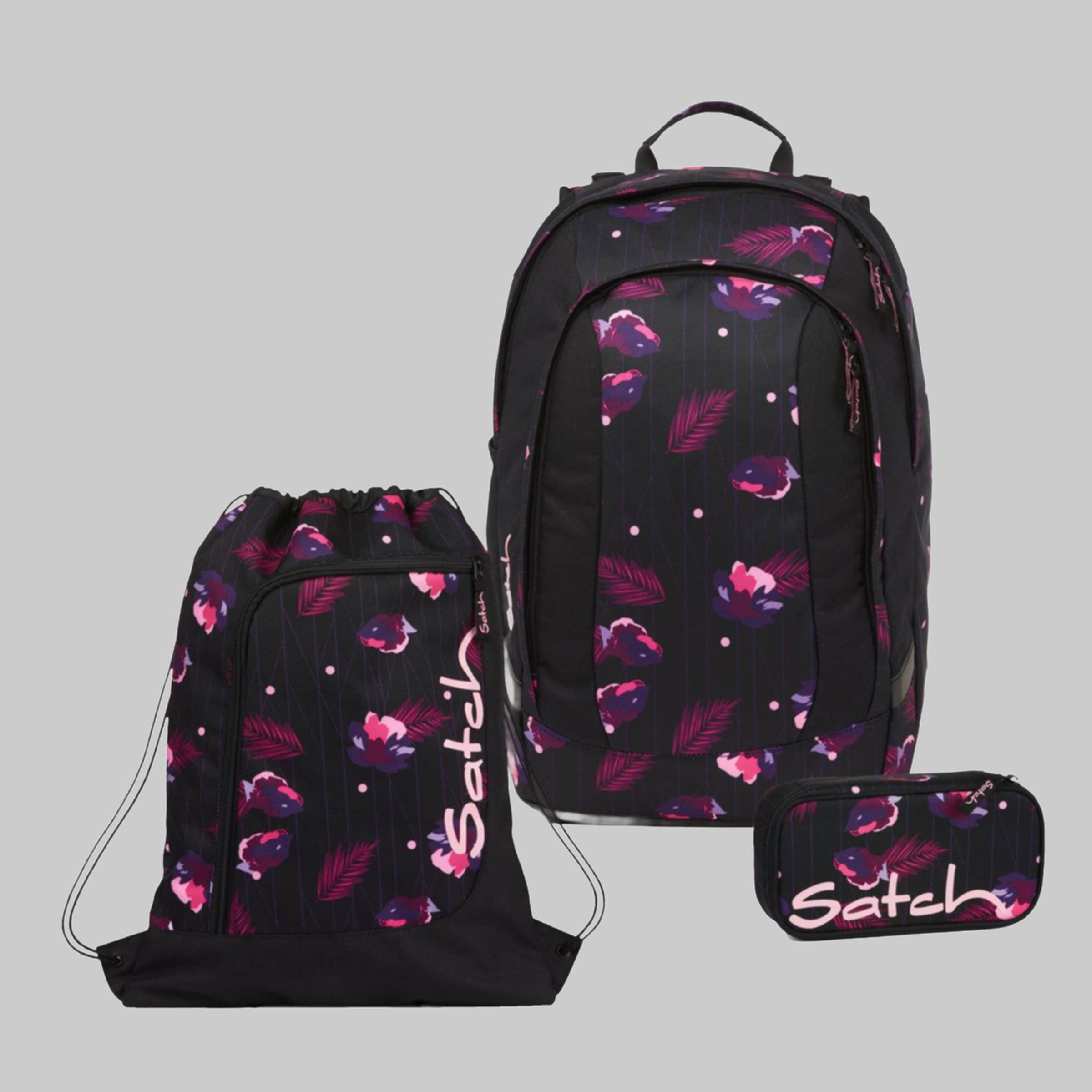 Satch Schulrucksack Air (3tlg., inkl. Schlamperbox und Sportbeutel) Mystic Nig Startseite Satch