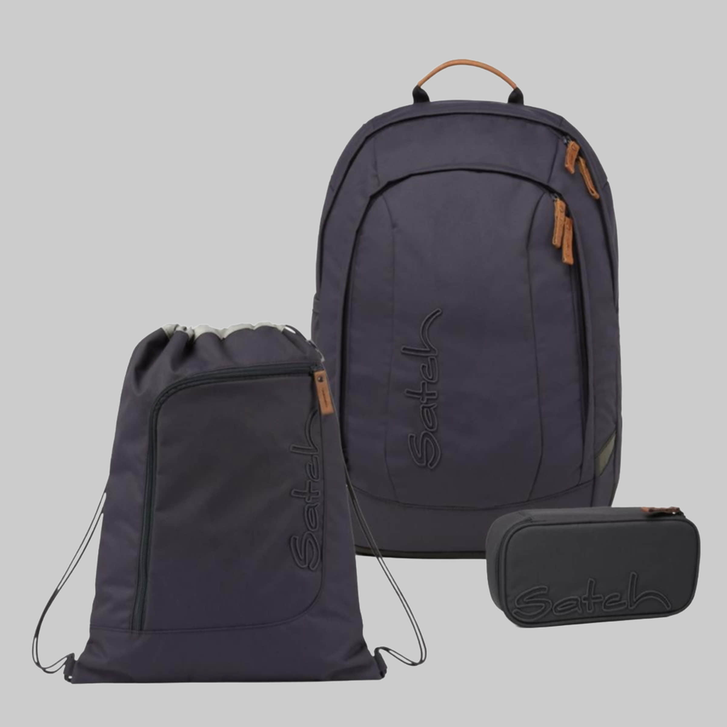 Satch Startseite Satch Schulrucksack Air (3tlg., inkl. Schlamperbox und Sportbeutel) Nordic Grey