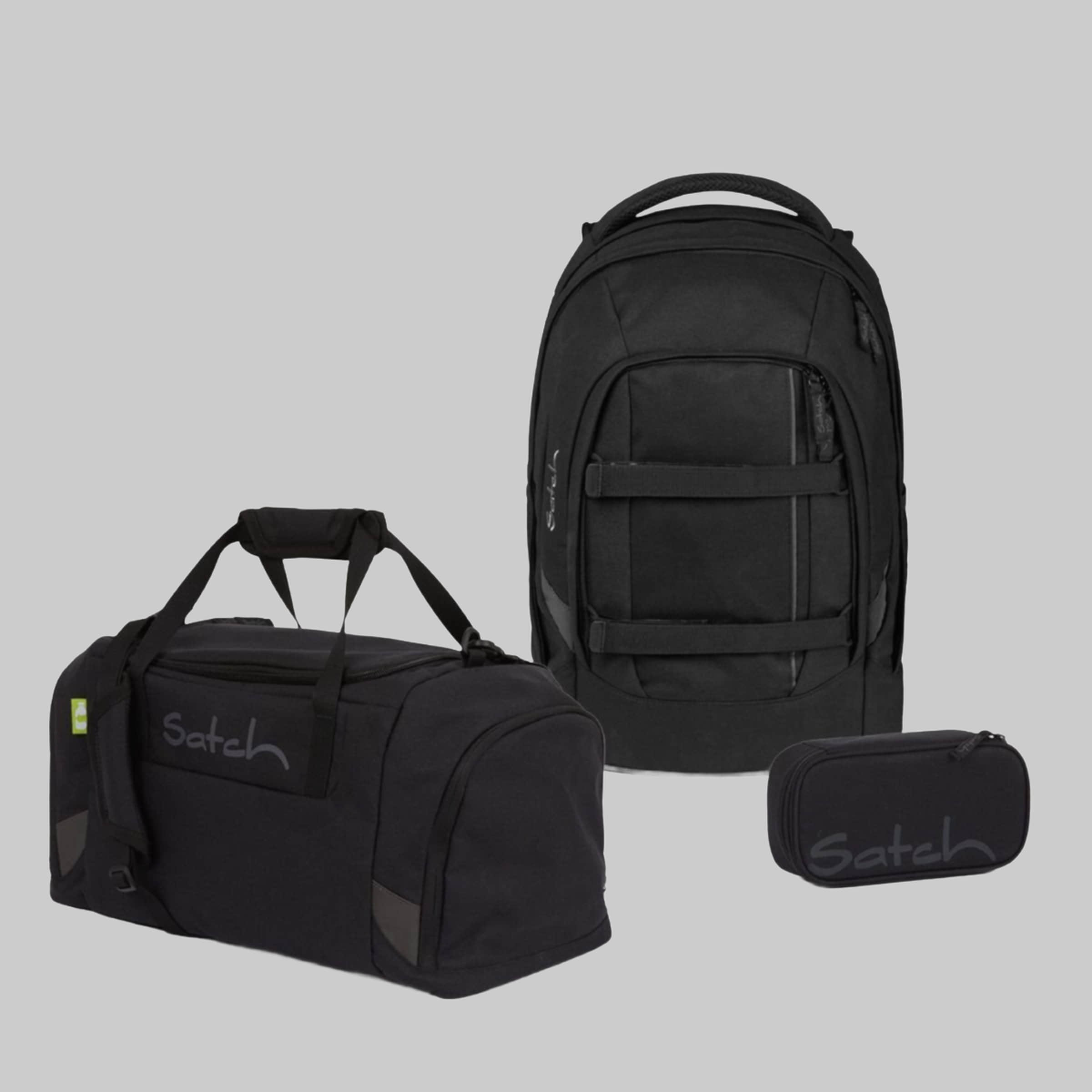Spielzeug Satch Satch Schulrucksack Pack (3tlg., inkl. Schlamperbox und Sporttasche) Blackjack