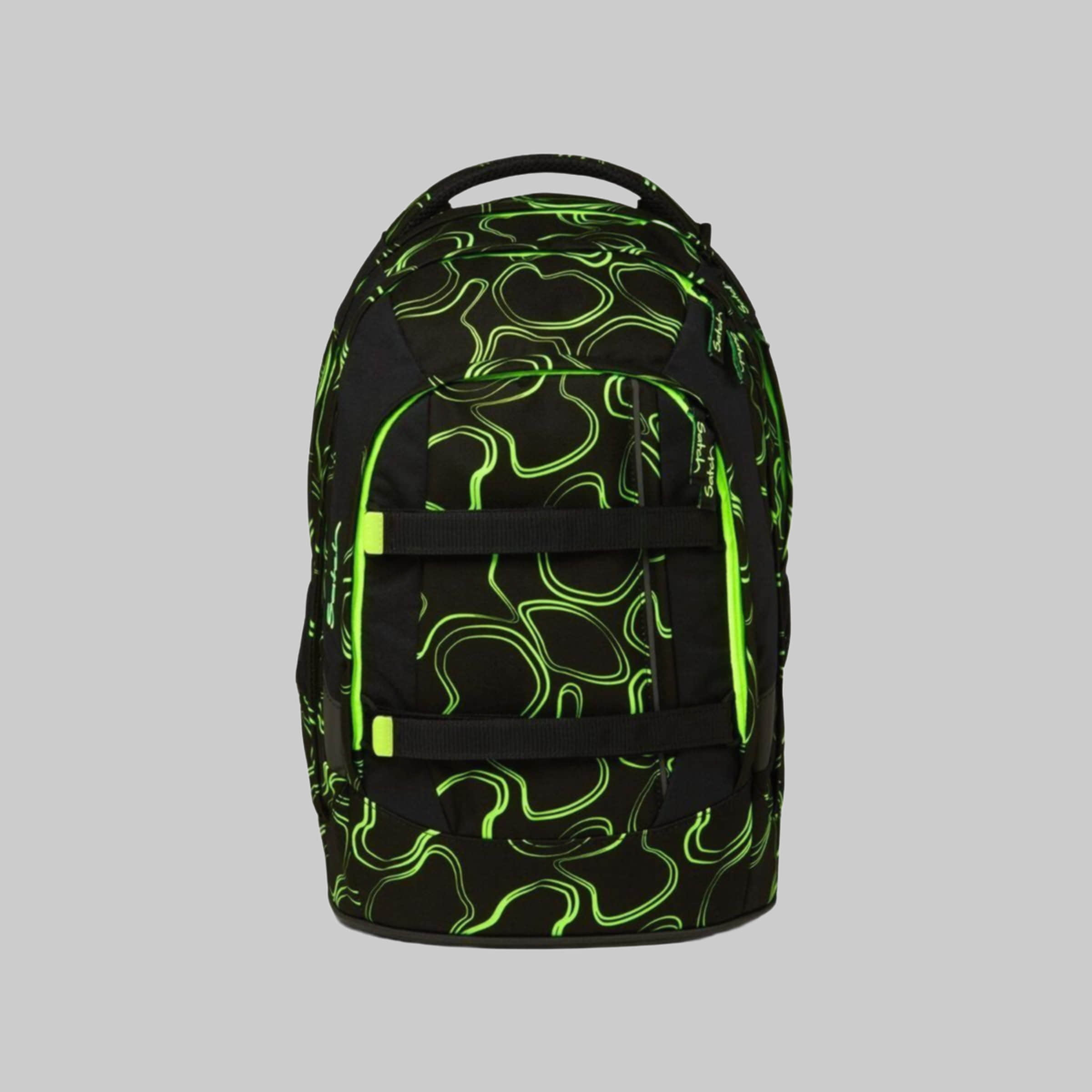 Satch Satch Schulrucksack Pack (3tlg., inkl. Schlamperbox und Sporttasche) Green Supr Spielzeug