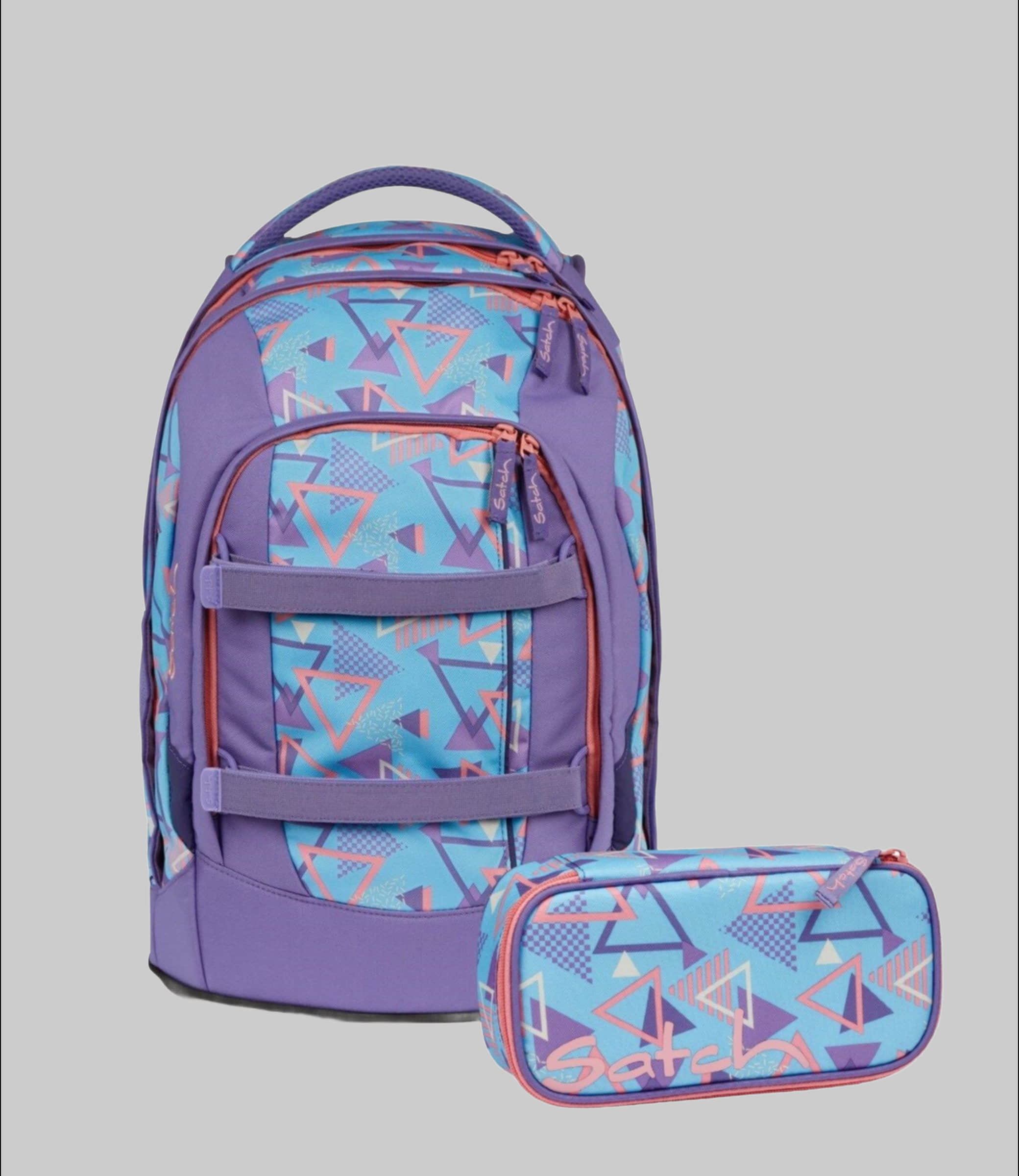 Satch Satch Schulrucksack Set Pack (2tlg., inkl. Schlamperbox) 80s Dance Spielzeug