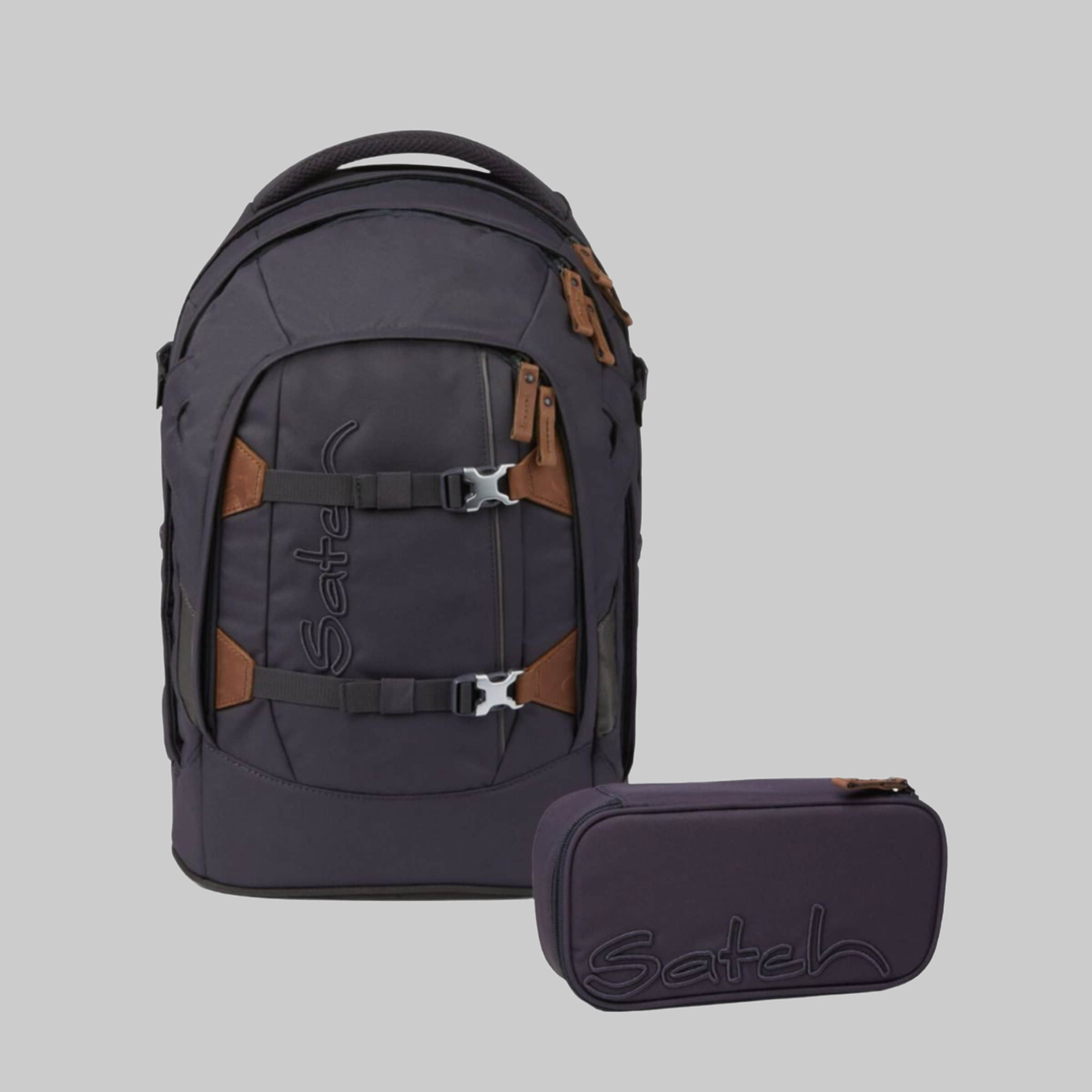Spielzeug Satch Satch Schulrucksack Set Pack (2tlg., inkl. Schlamperbox) Nordic Grey