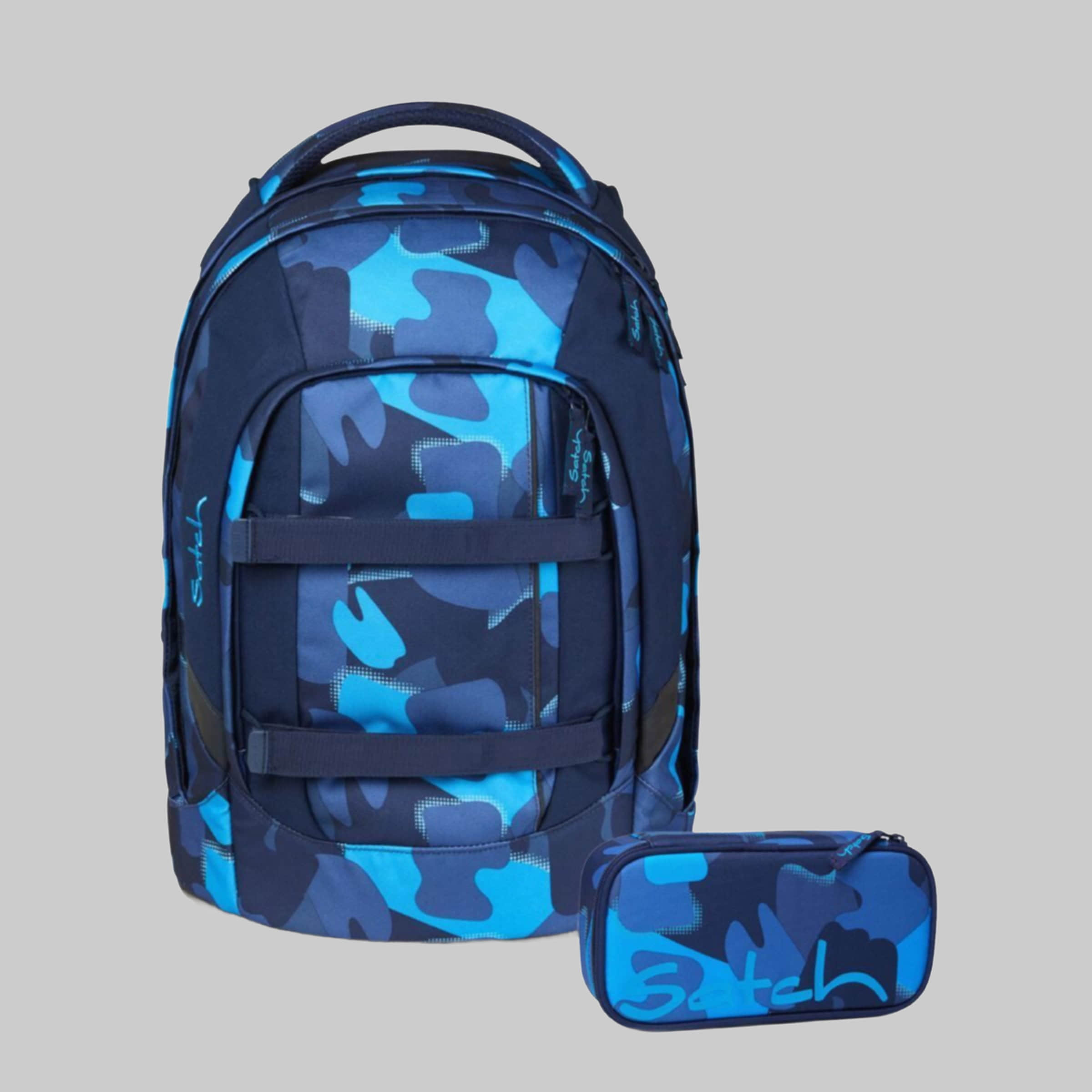 Satch Spielzeug Satch Schulrucksack Set Pack (2tlg., inkl. Schlamperbox) Blue