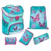 Scooli Campus Fit Butterfly School Backpack Set - 5-Piece Set with Pencil Case Spielzeug Scooli